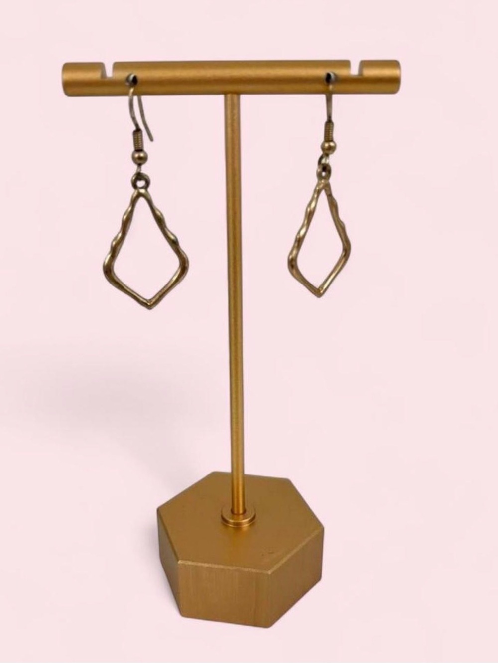 gold dangle earrings